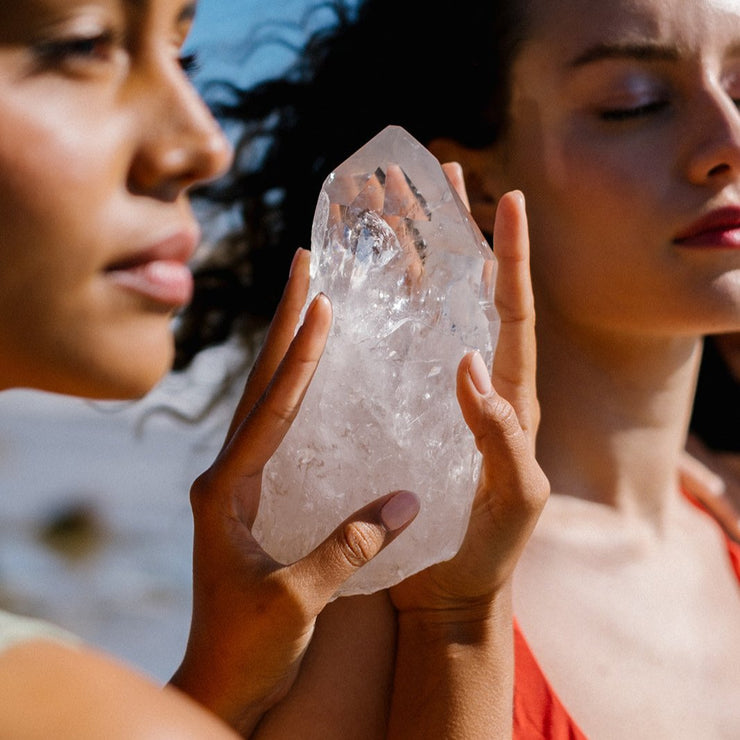 Lemurian Crystal Point - on Base