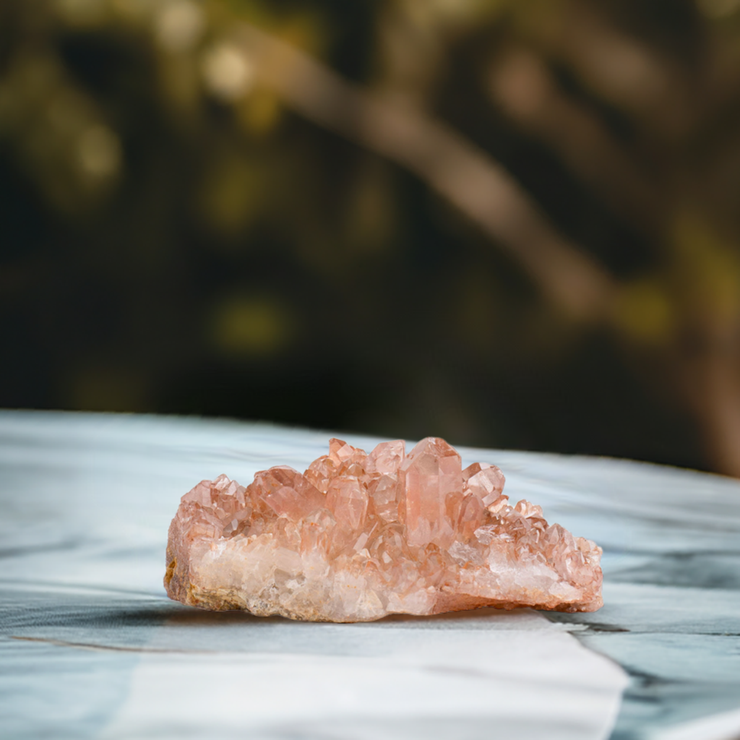 Red Quartz Crystal Cluster