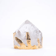 Crystal Quartz Point - Gold Plated