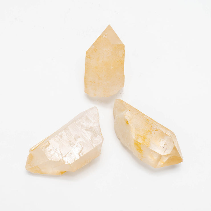 Yellow Rough Quartz Point